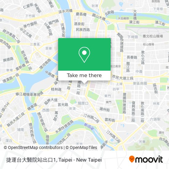 捷運台大醫院站出口1 map