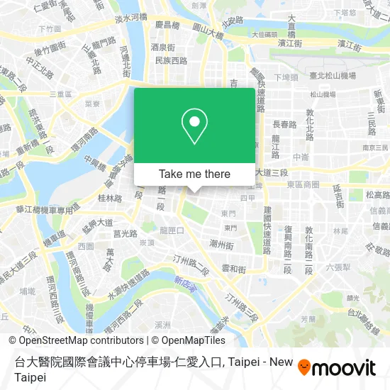 台大醫院國際會議中心停車場-仁愛入口 map