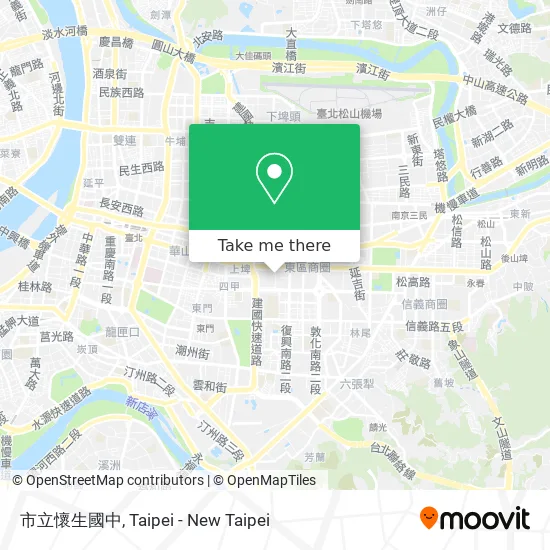市立懷生國中 map