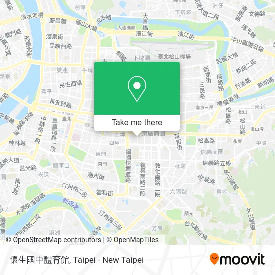 懷生國中體育館地圖