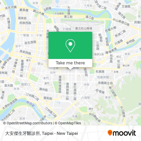 大安傑生牙醫診所 map
