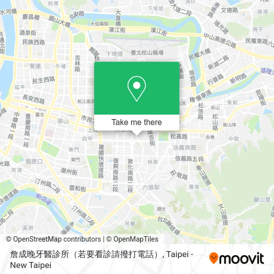 詹成晚牙醫診所（若要看診請撥打電話）地圖