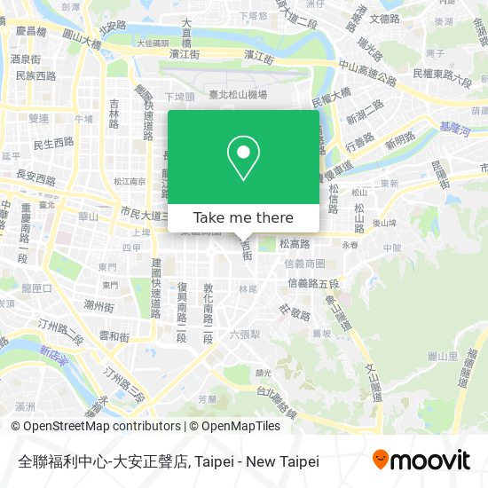 全聯福利中心-大安正聲店 map
