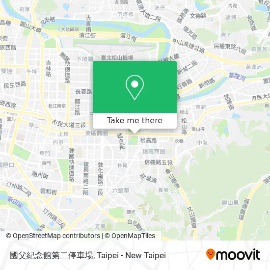 國父紀念館第二停車場 map
