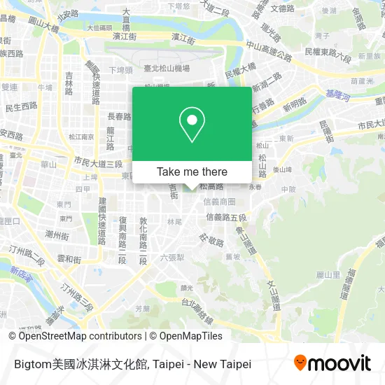 Bigtom美國冰淇淋文化館地圖
