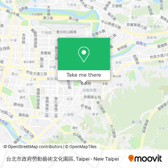 台北市政府勞動藝術文化園區 map