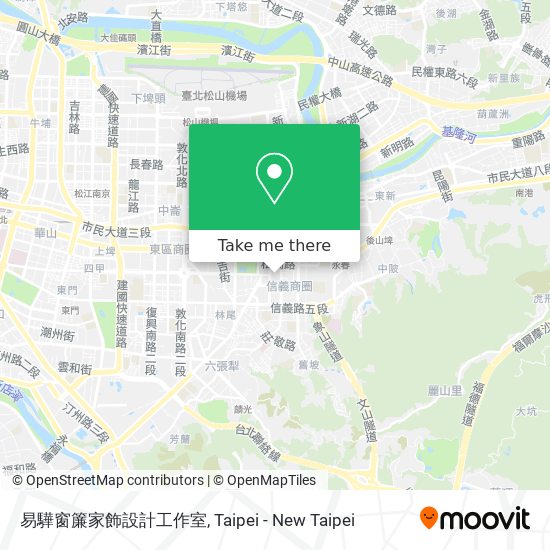 易驊窗簾家飾設計工作室地圖