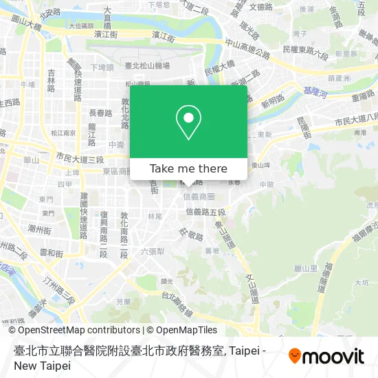 臺北市立聯合醫院附設臺北市政府醫務室 map