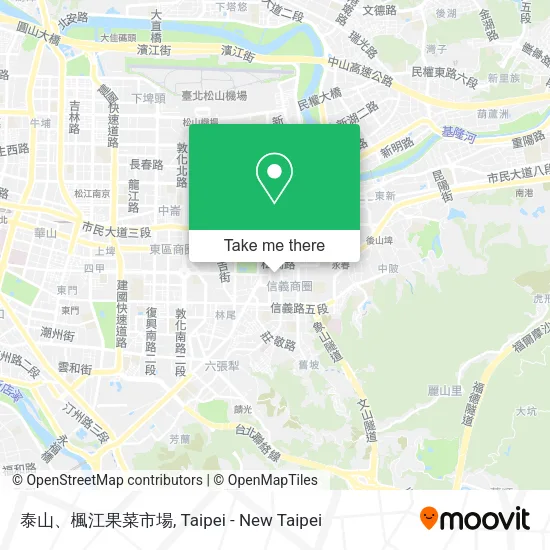 泰山、楓江果菜市場地圖