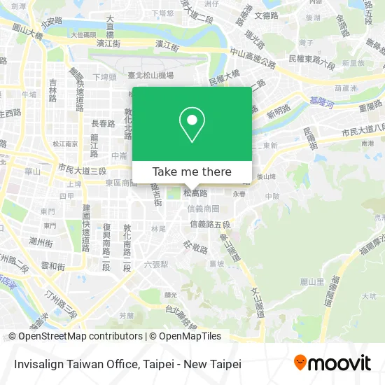 Invisalign Taiwan Office map