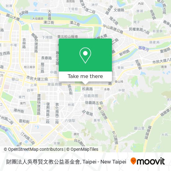 財團法人吳尊賢文教公益基金會地圖