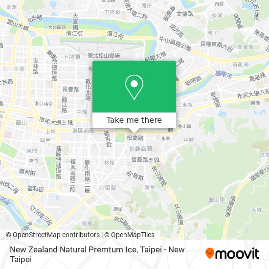 New Zealand Natural Premtum Ice map