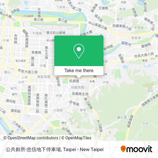 公共廁所-忠信地下停車場地圖