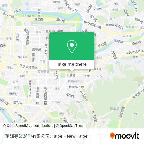 華陽專業影印有限公司 map