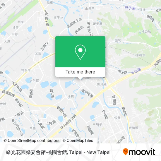 綠光花園婚宴會館-桃園會館地圖