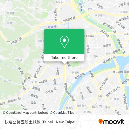 快速公路五股土城線 map