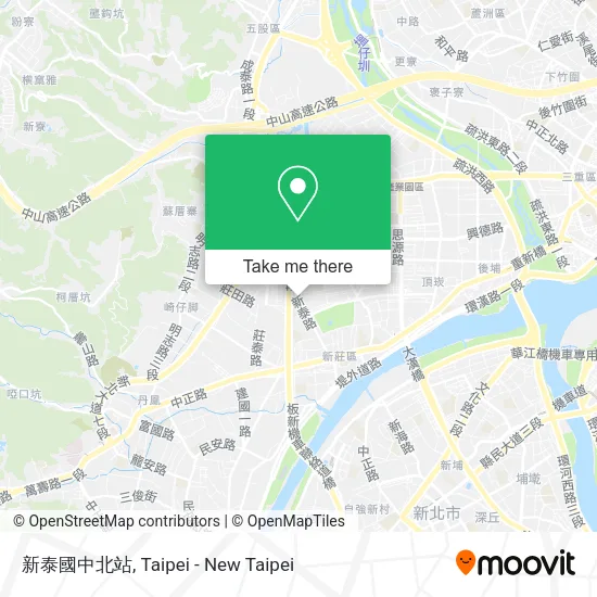 新泰國中北站地圖