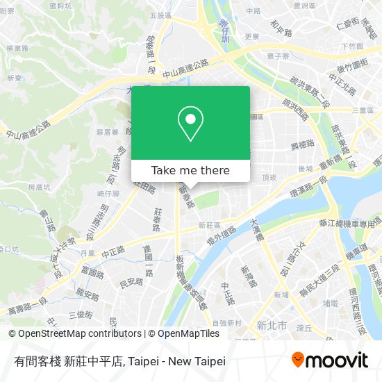 有間客棧 新莊中平店 map