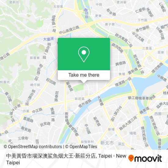 中美黃昏市場深澳鯊魚烟大王-新莊分店地圖