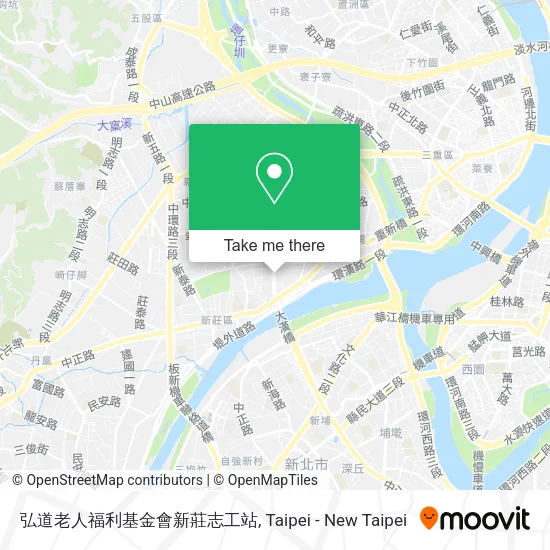 弘道老人福利基金會新莊志工站地圖