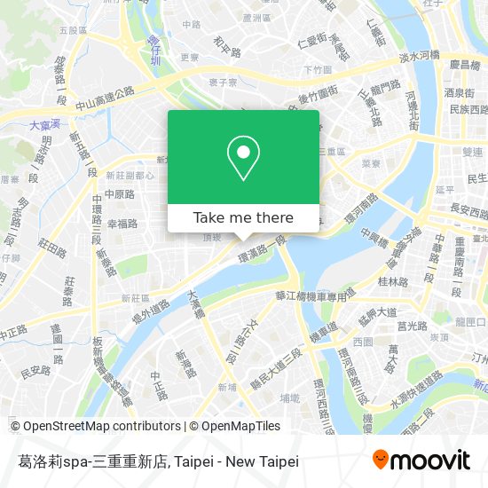 葛洛莉spa-三重重新店 map