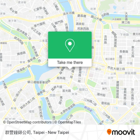 群豐鐘錶公司 map