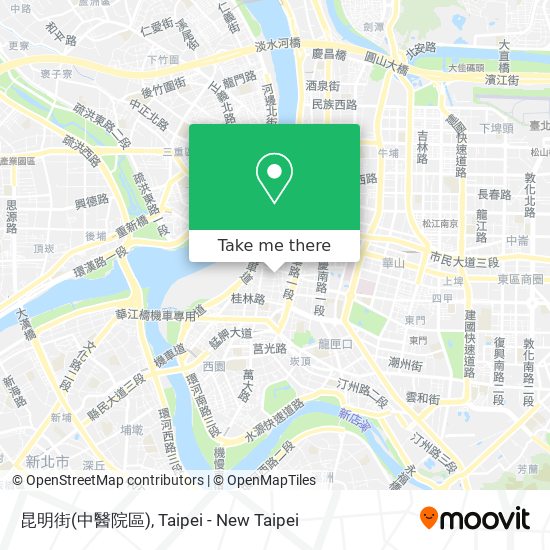 昆明街(中醫院區) map