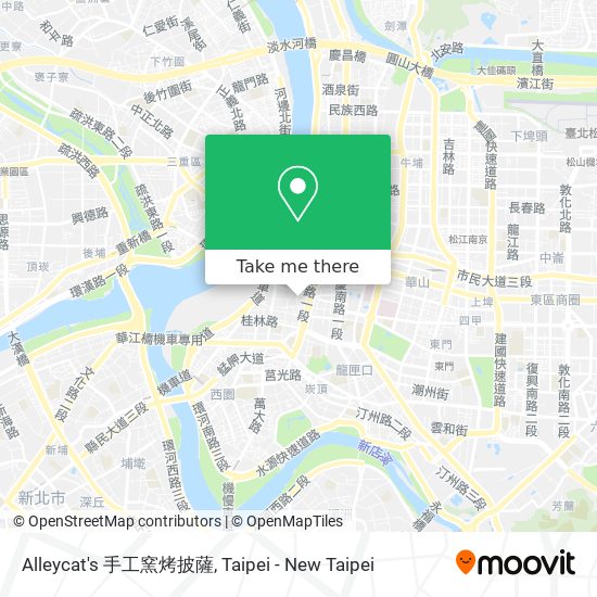 Alleycat's 手工窯烤披薩 map