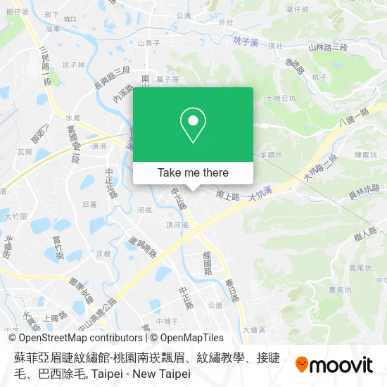 蘇菲亞眉睫紋繡館-桃園南崁飄眉、紋繡教學、接睫毛、巴西除毛地圖