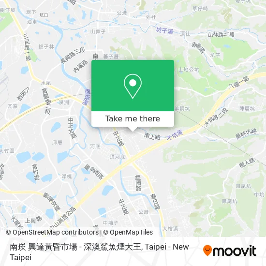 南崁 興達黃昏市場 - 深澳鯊魚煙大王 map