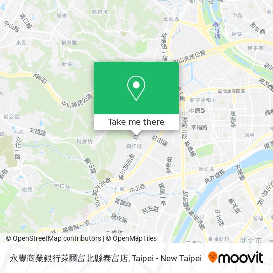 永豐商業銀行萊爾富北縣泰富店地圖