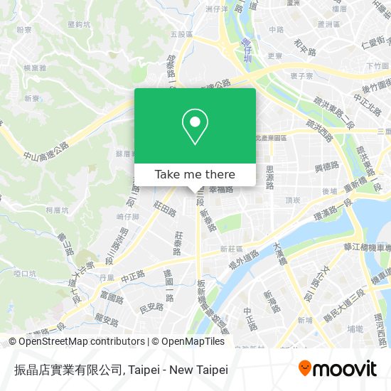 振晶店實業有限公司 map