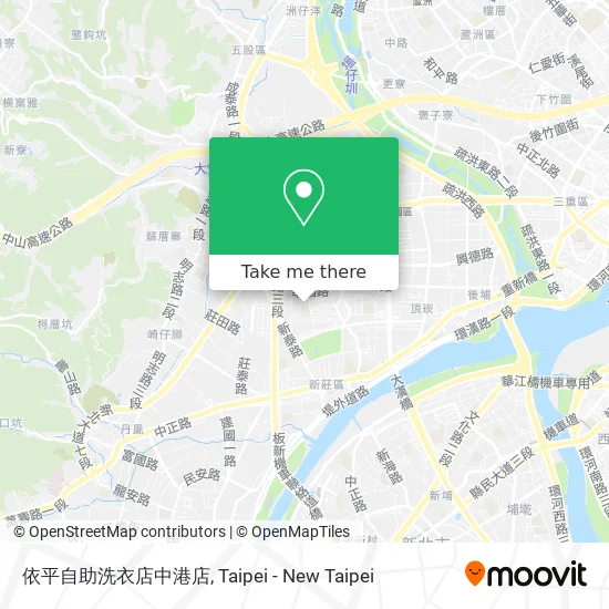 依平自助洗衣店中港店地圖
