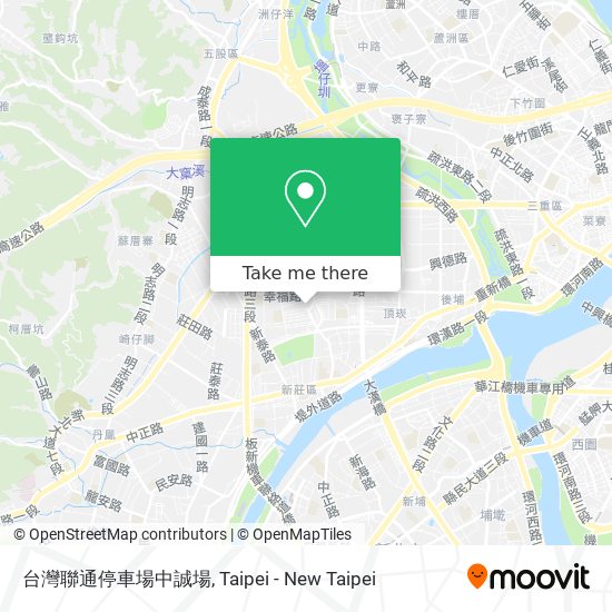 台灣聯通停車場中誠場地圖