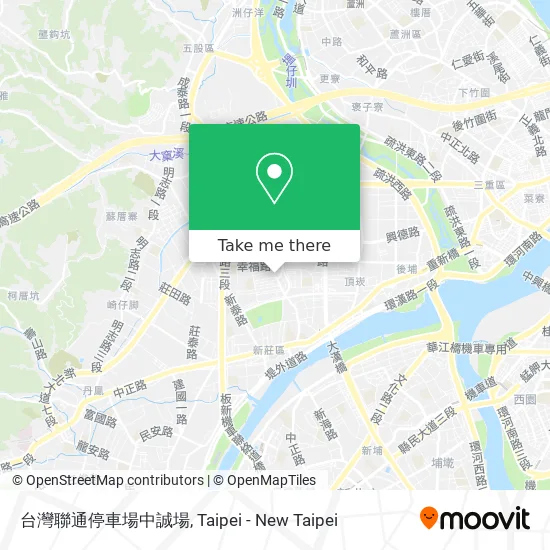台灣聯通停車場中誠場地圖