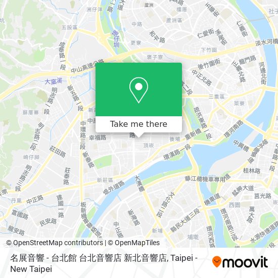 名展音響 - 台北館 台北音響店 新北音響店 map
