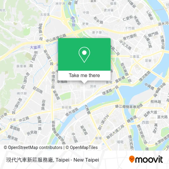 現代汽車新莊服務廠地圖