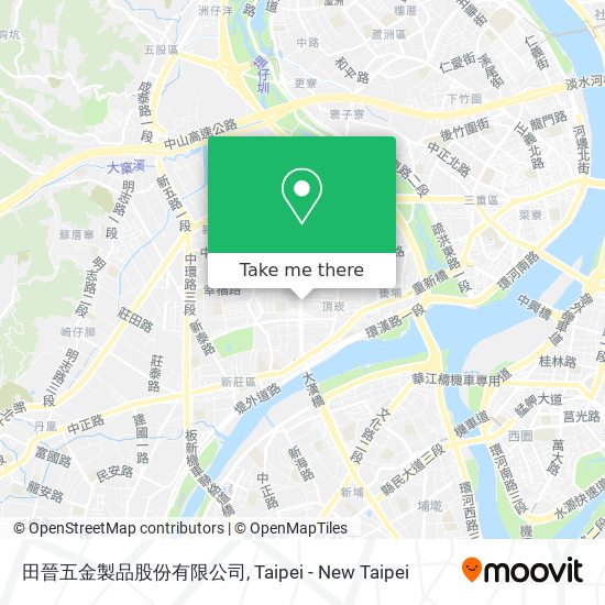 田晉五金製品股份有限公司地圖