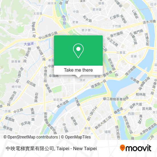 中映電梯實業有限公司地圖