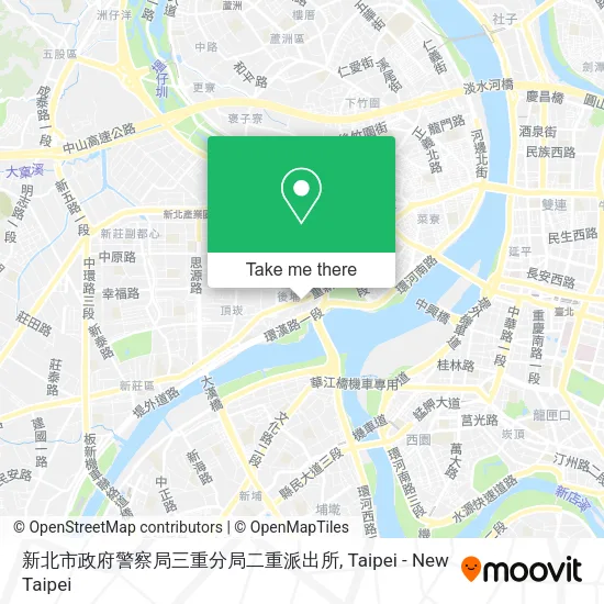 新北市政府警察局三重分局二重派出所地圖