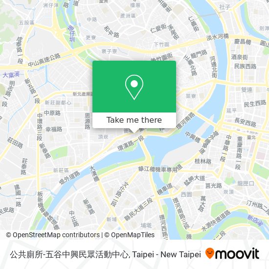 公共廁所-五谷中興民眾活動中心地圖
