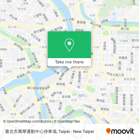 臺北市萬華運動中心停車場 map