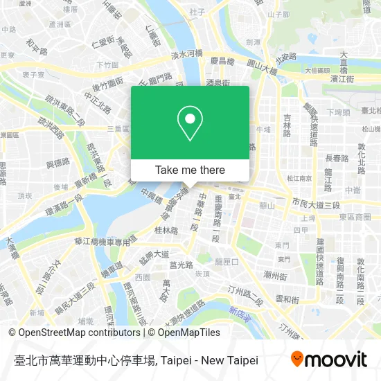 臺北市萬華運動中心停車場地圖