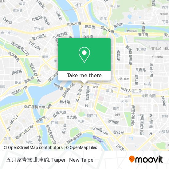 五月家青旅 北車館 map