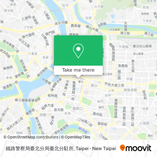 鐵路警察局臺北分局臺北分駐所 map
