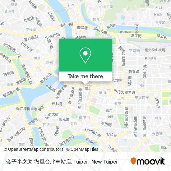 金子半之助-微風台北車站店地圖
