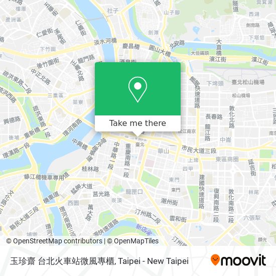 玉珍齋 台北火車站微風專櫃 map