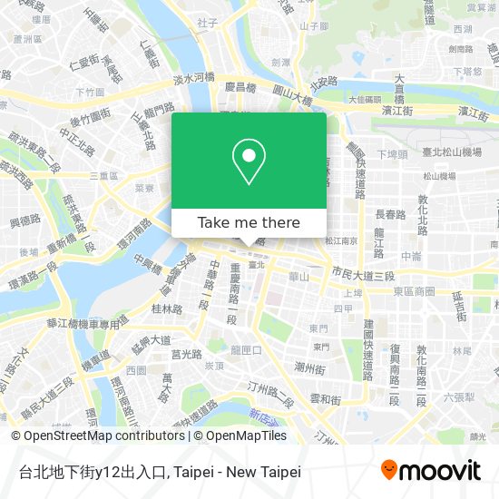 台北地下街y12出入口地圖