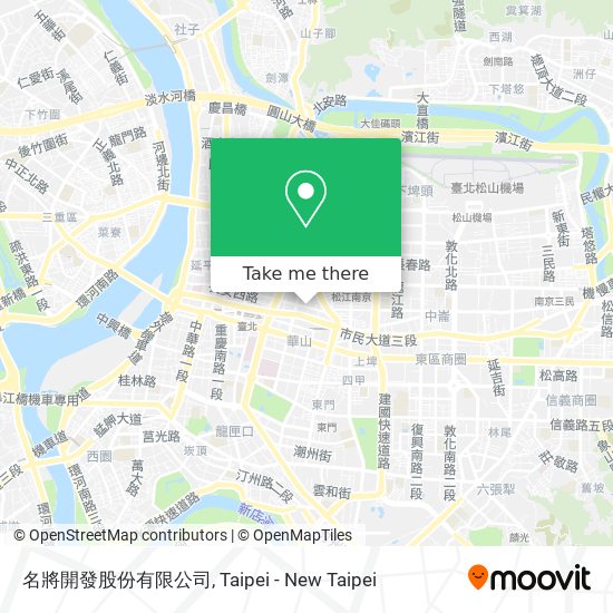 名將開發股份有限公司 map