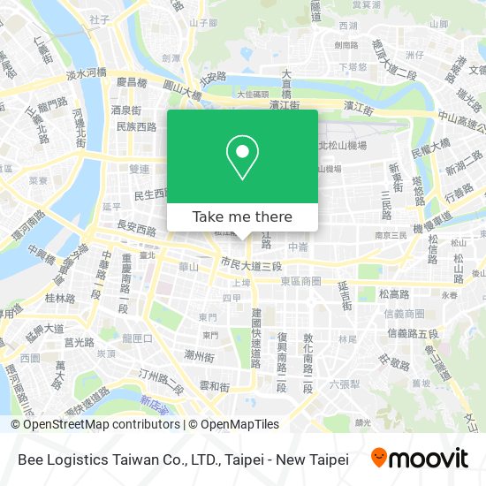 Bee Logistics Taiwan Co., LTD. map